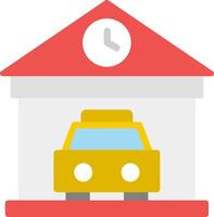 Garage Flat Icon vector