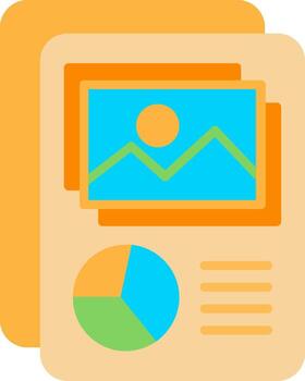 Unstructured Data Flat Icon vector