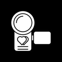 Camera Glyph Inverted Icon vector