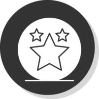 Favorite Glyph Grey Circle Icon vector