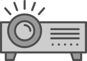 Projector Fillay Icon vector