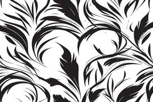 negro y blanco floral damasco modelo antecedentes textura vector