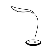 estudiar lámpara icono ilustración vector