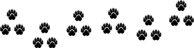 Lion paw footprint vector