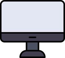 Monitor Line Filled Icon vector