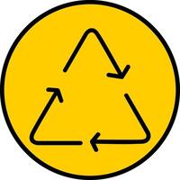Recycle Line Filled Icon vector