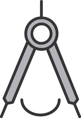 Precision Line Filled Icon