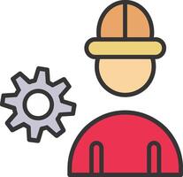 Engineering Line Filled Icon vector