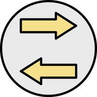Database Transfer Line Filled Icon vector