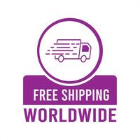 Free shipping logo and trust badge icon. Free Home Delivery badges, icon and logo vector