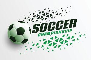 elegante fútbol al aire libre Deportes campeonato antecedentes diseño vector