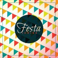 festa junina brazil festival party holiday celebration colorful background illustration vector