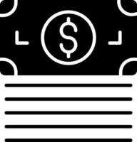 Currency Glyph Icon vector