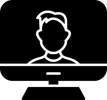 Computer Glyph Icon vector