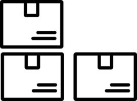 Inventory Line Icon vector