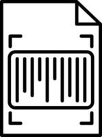 Barcode Line Icon vector