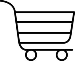 Cart Line Icon vector