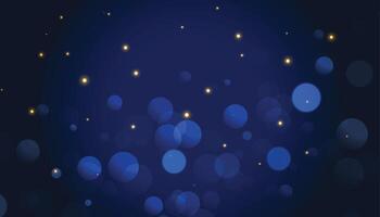 round shape bokeh pattern banner with shiny particle effect vector