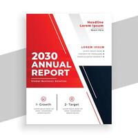 modern annual report brochure layout for data presentation vector
