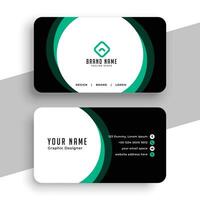 modern and elegant business card layout a office stationery vector