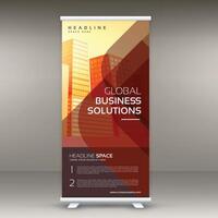 abstract professional corporate business roll up banner design illustration vector