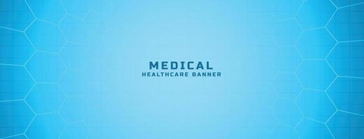 bio tech medical or health care blue background design vector