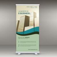 abstract professional corporate business roll up banner design illustration vector