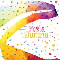 festa junina brazil festival party holiday celebration colorful background illustration vector