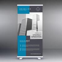 abstract professional corporate business roll up banner design illustration vector