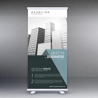 abstract professional corporate business roll up banner design illustration vector