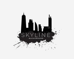 modern skyline building background get best city views vector