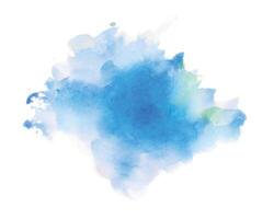 artistic and messy blue watercolor shade splatter background design vector