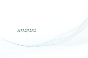 smooth flowing curvy and wavy line minimalist backdrop design vector