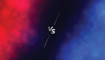 red and blue versus vs battle banner for esport tournament vector