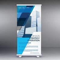abstract professional corporate business roll up banner design illustration vector