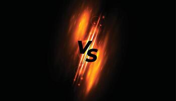 trendy versus vs screen banner for esport team battle vector