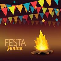 festa junina brazil festival party holiday celebration colorful background illustration vector