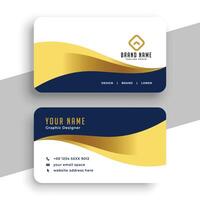 luxurious professional business card layout a perfect identity stationery vector