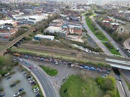 High Angle View of Residential District at Birmingham City of England United Kingdom, March 30th, 2024 photo