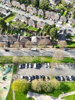 High Angle View of Residential District at Birmingham City of England United Kingdom, March 30th, 2024 photo