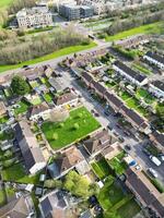 High Angle View of British Historical City of Oxford, Oxfordshire, England United Kingdom. March 23rd, 2024 photo