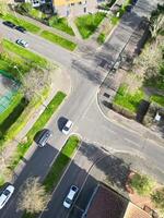 High Angle View of British Historical City of Oxford, Oxfordshire, England United Kingdom. March 23rd, 2024 photo