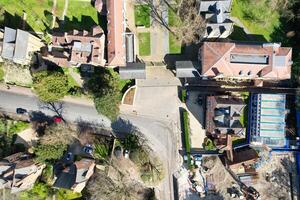 High Angle View of British Historical City of Oxford, Oxfordshire, England United Kingdom. March 23rd, 2024 photo