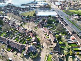 High Angle View of Residential District at Birmingham City of England United Kingdom, March 30th, 2024 photo