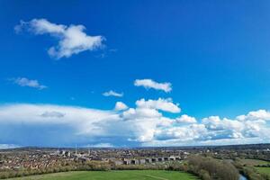 Beautiful Sky and Clouds over Oxford City of England UK photo