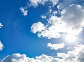 Beautiful Sky and Clouds over Oxford City of England UK photo