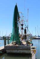 un camarón barco a el Golfo costa de Texas. foto