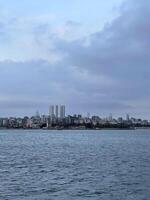 View of the Asian part of Istanbul at sunset photo