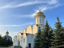 zilantov monasterio en contra el cielo, kazán, Rusia foto