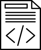 Document Line Icon vector